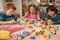 Magic Nuudles 350+ Pack Craft Foam Building Pieces – Brown, Orange, Red, Yellow & Multicolor – No Glue STEM Art Supply